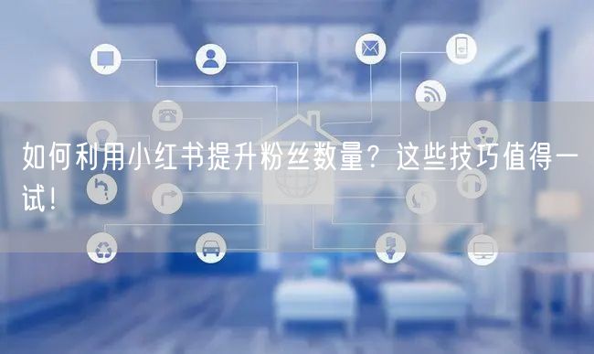 如何利用小红书提升粉丝数量？这些技巧值得一试！