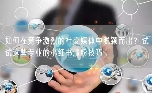 如何在竞争激烈的社交媒体中脱颖而出？试试这些专业的小红书涨粉技巧。