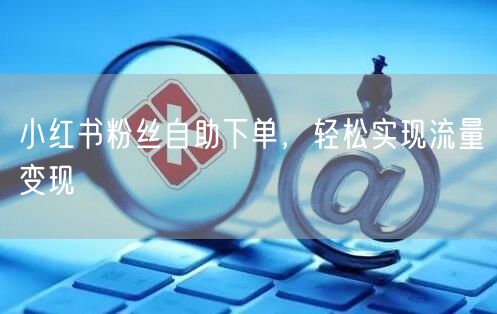 小红书粉丝自助下单，轻松实现流量变现