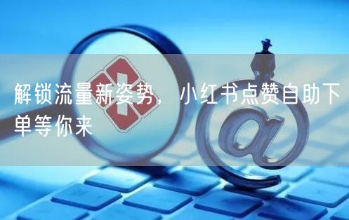解锁流量新姿势，小红书点赞自助下单等你来