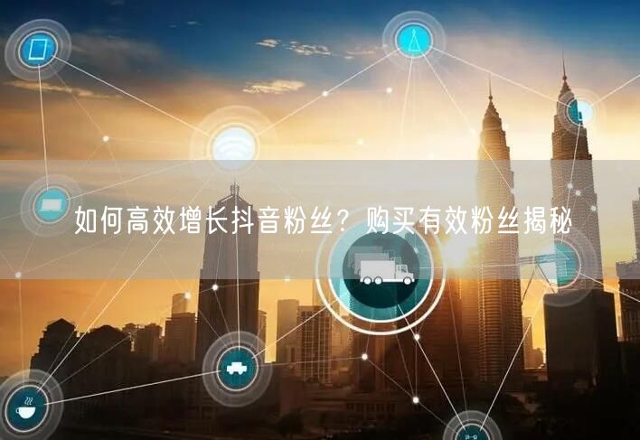 如何高效增长抖音粉丝？购买有效粉丝揭秘